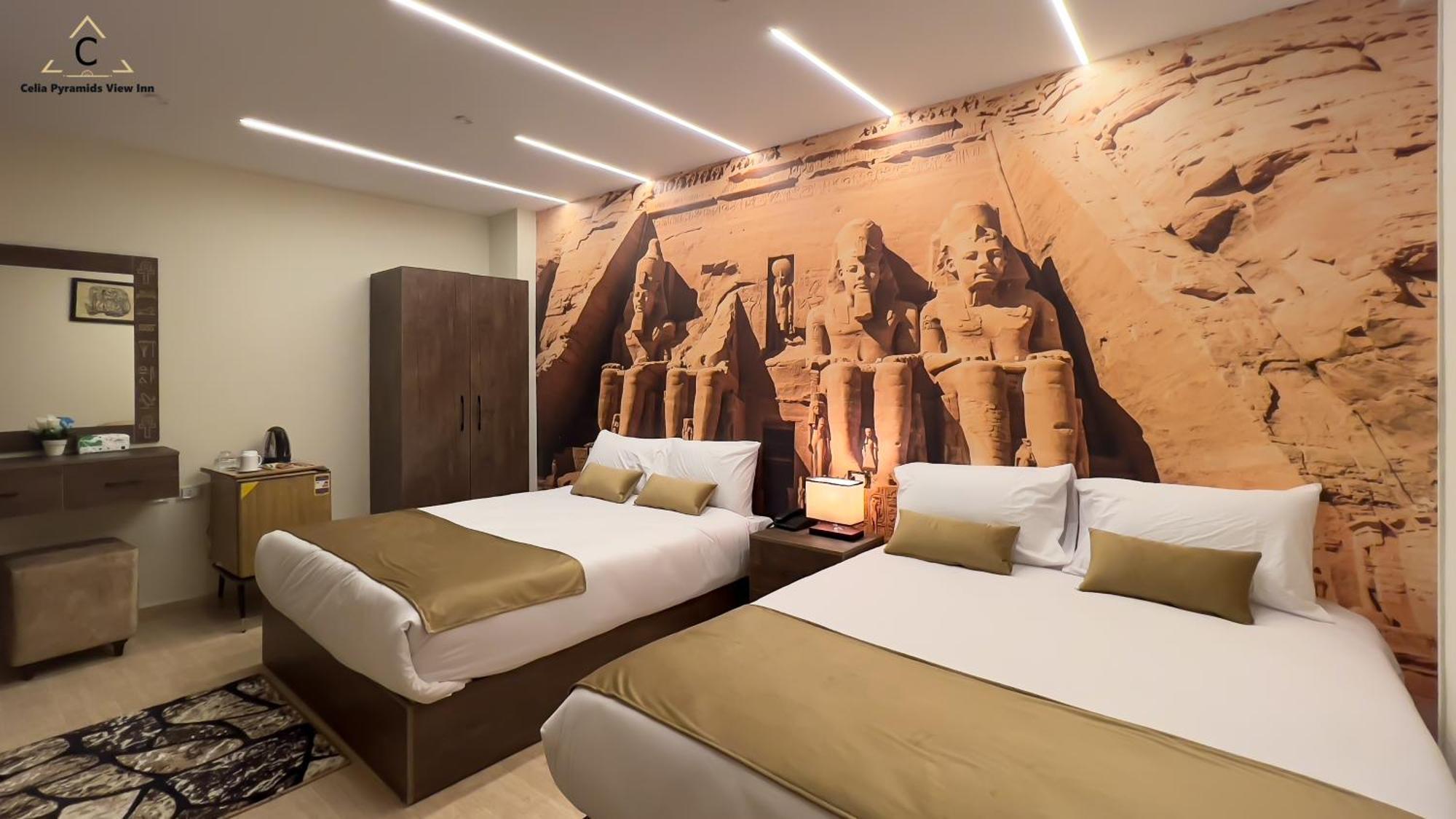 Celia Pyramids View Inn Nazlet el-Sîsi Exterior foto