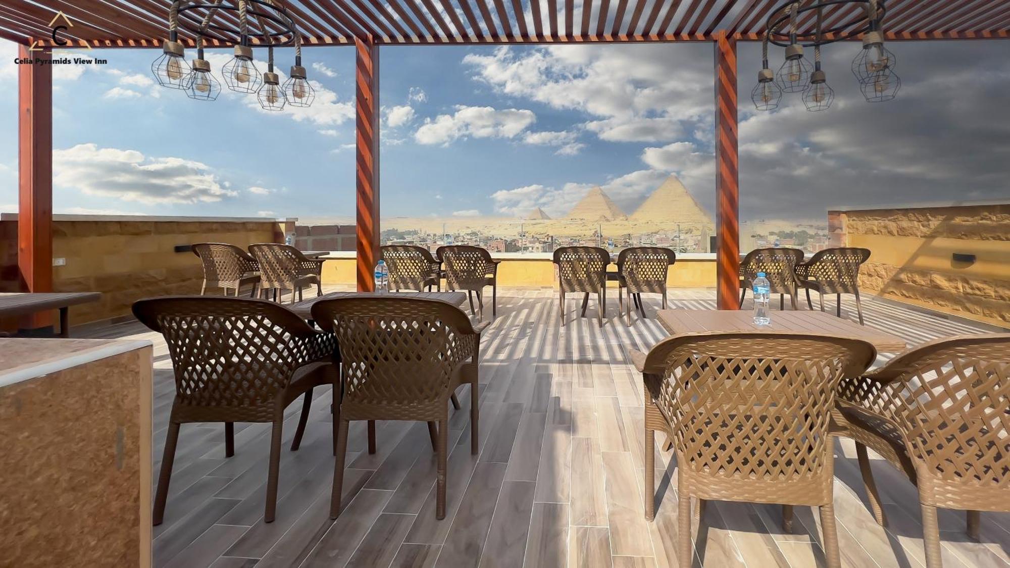 Celia Pyramids View Inn Nazlet el-Sîsi Exterior foto