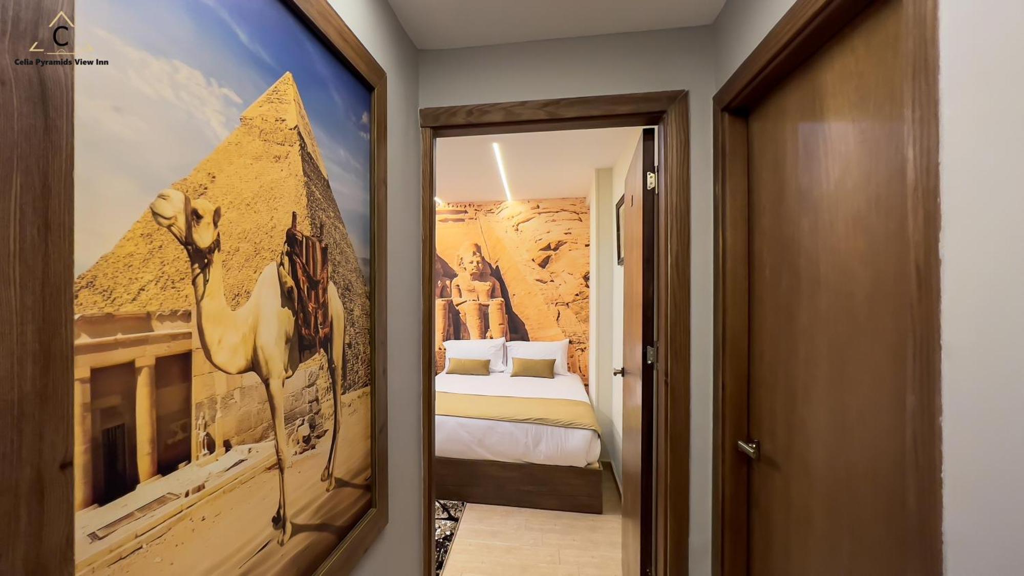Celia Pyramids View Inn Nazlet el-Sîsi Exterior foto