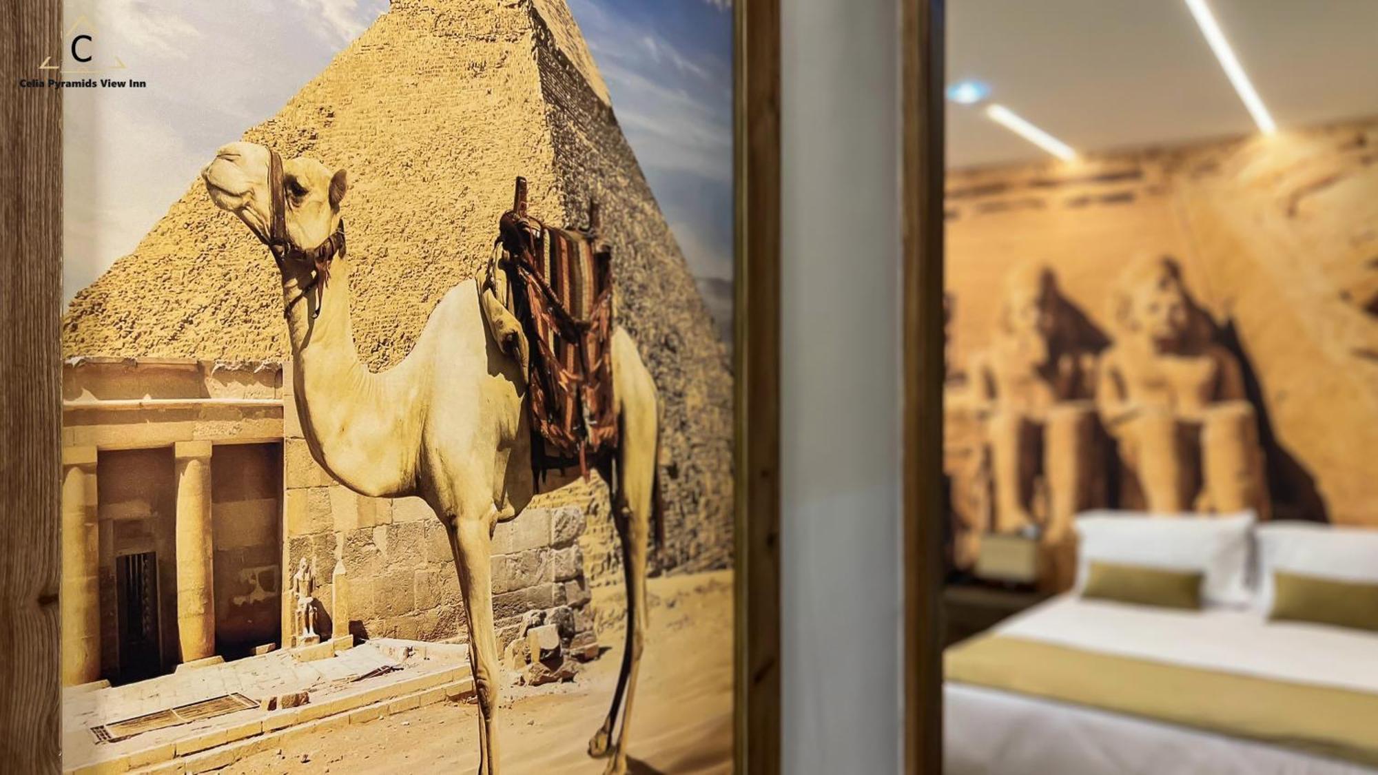 Celia Pyramids View Inn Nazlet el-Sîsi Exterior foto